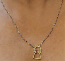 Riding Stirrup Gold Chain Necklace - AbcdepaHorseJewelry