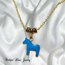 Pony Blue Gold Necklace