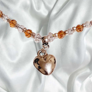 Loveheart Clear Crystal Necklace