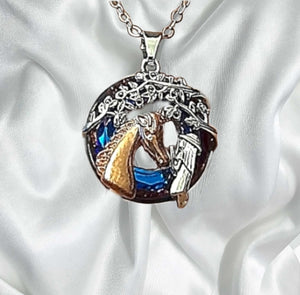 Girl and Horse Necklace
