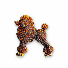 Poodle Brooche - Rhinestones 