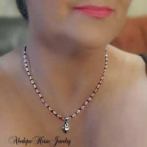 Loveheart Red Crystal Necklace