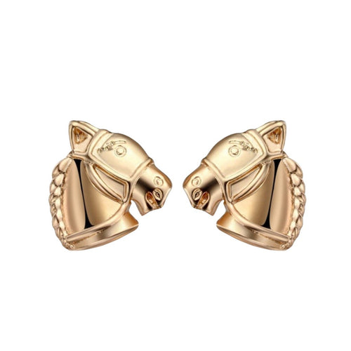 Show Horse Gold EarringsEarringsThese are a Gold Toned Show Horse Head Stud Earrings With a Metal Backing  Which has extra Rubber To Backing of The  Stud making wearing so much more comfortShow Horse Gold EarringsAHJewelryAbcdepaHorseJewelryShow Horse Gold Earrings