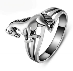 Silver Equestrian Ring - AbcdepaHorseJewelry