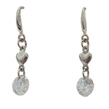 Silver Heart Crystal Earrings - AbcdepaHorseJewelry