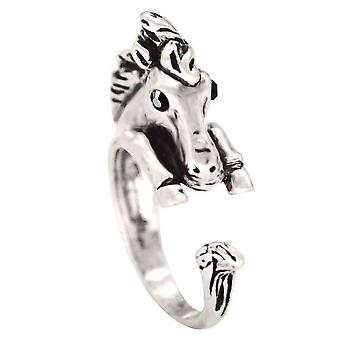 Silver Horse Pony Ring Adjustable Jewelry - AbcdepaHorseJewelry