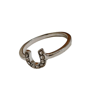 Silver Horseshoe Ring - AbcdepaHorseJewelry