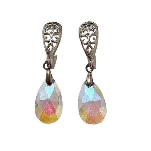 Tear - drop Silver Earrings - AbcdepaHorseJewelry