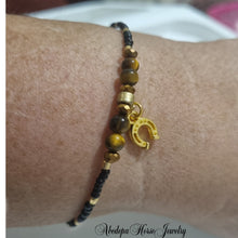 Tigerseye Horseshoe Bracelet - AbcdepaHorseJewelry