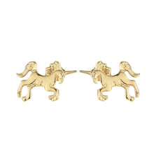 Tiny Adorable Gold Unicorn Studs - AbcdepaHorseJewelry