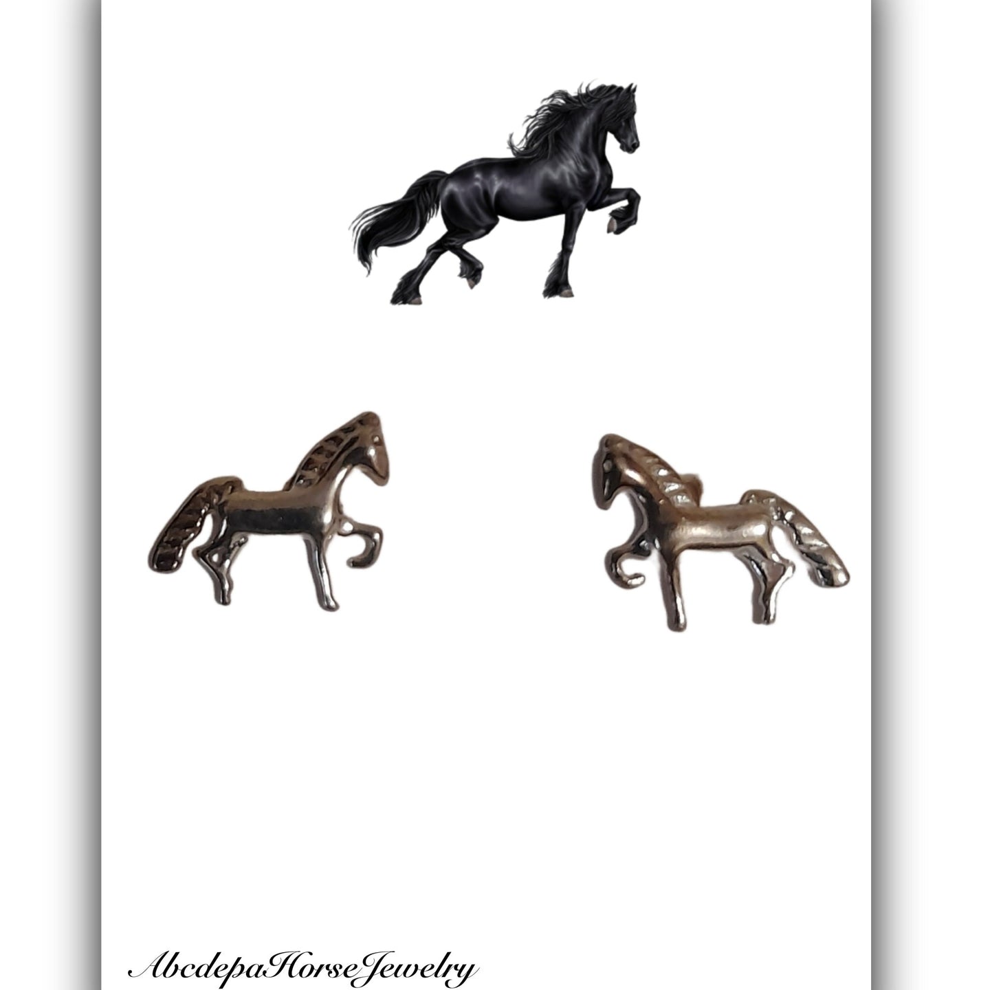Tiny Trotter Studs - AbcdepaHorseJewelry