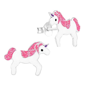 Unicorn Glitter Mane Studs - AbcdepaHorseJewelry