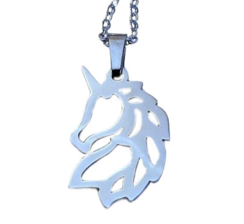 Unicorn Silver Necklace - AbcdepaHorseJewelry