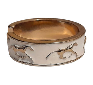 White Gold Horse Ring - AbcdepaHorseJewelry