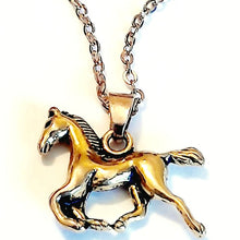 Trotting Horse Pendant Necklace