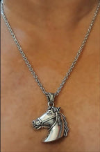 Horse head Silver Necklace