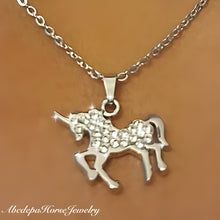 Unicorn Crystals Silver Necklace