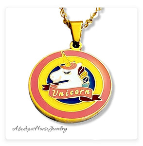 Stainless Steel Gold Plated Pony Set