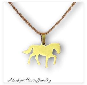 Walking Horse Pendant Necklace