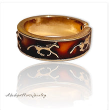 Brown Gold Horse Ring