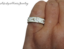 White Gold Horse Ring