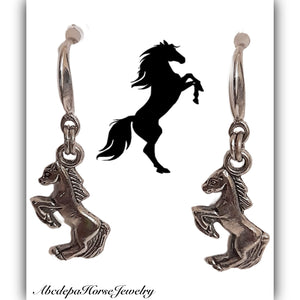 Horse 925 Silver Earrings