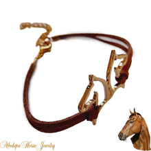Brown Gold Horsehead Bracelet