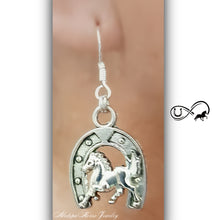 Horse and Shoe Earring