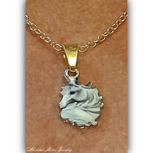 Grey Horse Pendant Necklace