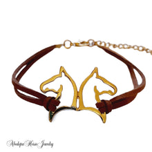 Brown Gold Horsehead Bracelet