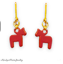 Red Pony Earrings
